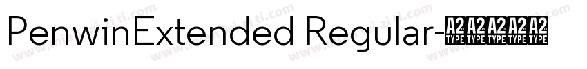PenwinExtended Regular字体转换